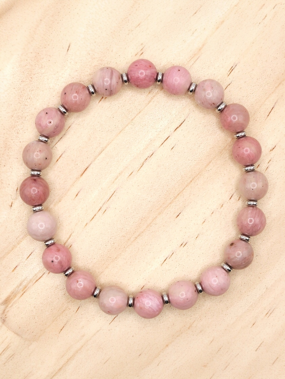 Rhodochrosite Natural Stone Bracelet
